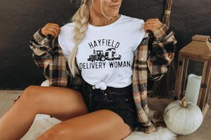 Hayfield delivery woman